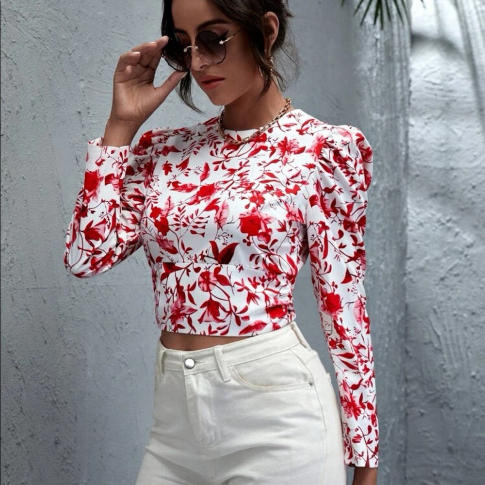 SHEIN open back blouse - Picture 2 of 3